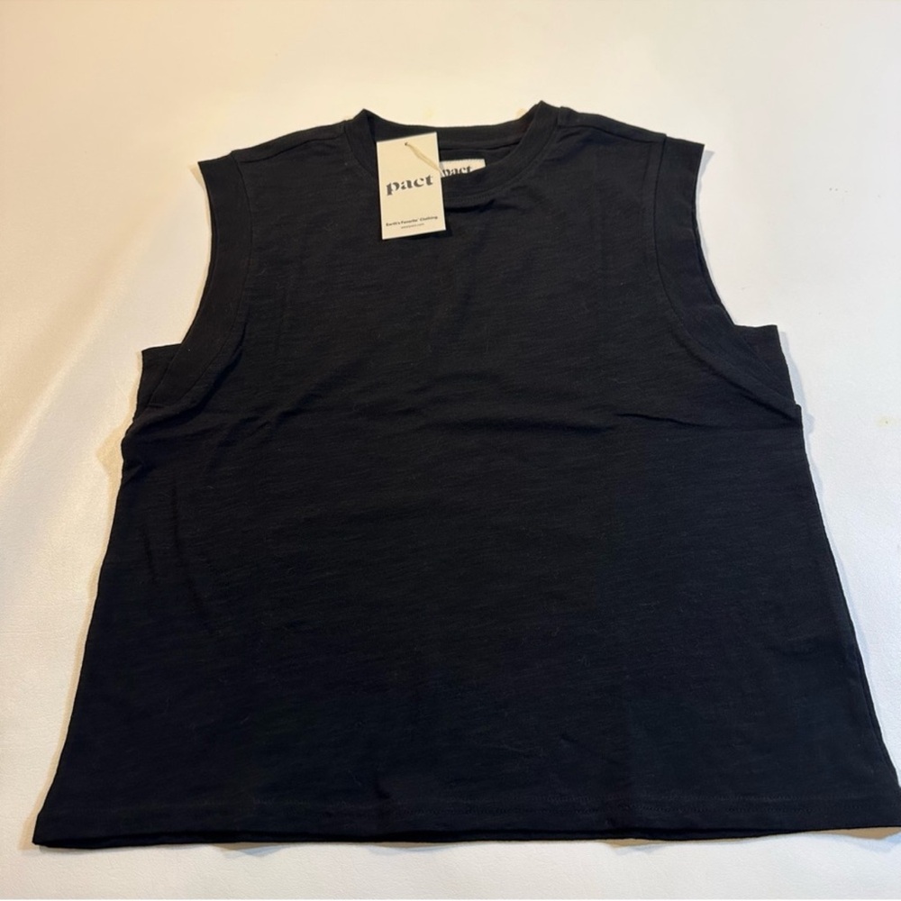 Pact Black Muscle Tee